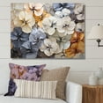 thumbnail image 1 of Designart "Delightful Blue And Gold Minimalist Pansies I" Pansies Wall Decor, 1 of 7