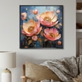 thumbnail image 1 of Designart "Delightful Pink Peony Garden II" Peonies Floater Framed Wall Art Living Room, 1 of 5