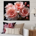 thumbnail image 1 of Designart "Delightful Pink Peony Garden" Peonies Canvas Art Print, 1 of 7