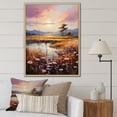 thumbnail image 1 of Designart "Delightful Sunset Blooming In Natural Harmony I" Prairies Floater Framed Wall Decor, 1 of 1