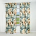 thumbnail image 1 of Designart "Delightful Timeless Peonies In Beige" Floral Blackout Curtain Single Panel, 1 of 4