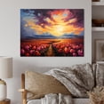 thumbnail image 1 of Designart "Denmark Multicolor Tulip landscapes IV" Floral Metal Wall Decor, 1 of 5