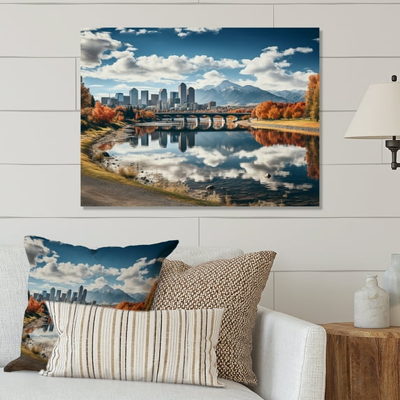 Designart "Denver The Majesty Of The Rocky Mountains Rocky Mountain Majesty I" Denver Metal Art Print
