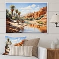 thumbnail image 1 of Designart "Depicting the Sands of the Sahara I" Animals Floater Framed Canvas Art Print, 1 of 7