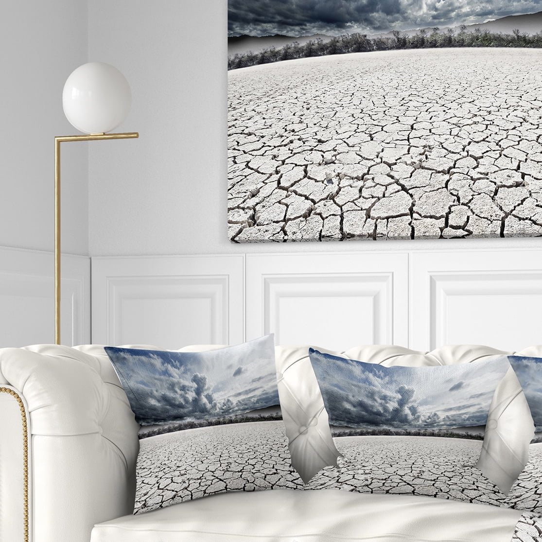 Designart Desert Dreamscape - Landscape Photo Throw Pillow - 16x16
