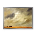 thumbnail image 1 of Designart 'Desert Farmhouse Under Cloudy Sky I' Farmhouse Framed Art Print, 1 of 4