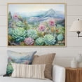 thumbnail image 1 of Designart "Desert Green Succulent Serenity" Succulent Floater Framed Canvas Prints, 1 of 5
