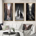thumbnail image 1 of Designart "Desert Landscape Vertical Plains and Rocks III" Meadow Framed Wall Art Set Of 3 - White Traditional Frame Gallery Wall Set For Home Decor, 1 of 6