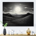 thumbnail image 1 of Designart "Desert Majestic Monochrome painting" Landscapes Canvas Art Print, 1 of 5