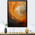 thumbnail image 1 of Designart "Desert Mirage Spiral In Gold And Orange I" Abstract Spirals Picture Framed Wall Art Living Room, 1 of 5