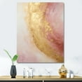 thumbnail image 1 of Designart "Desert Mirage Spiral In Gold And Pink I" Abstract Spirals Wall Art Living Room, 1 of 7