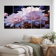 thumbnail image 1 of Designart "Desert Moonlight Moon Pink Cactus Beauty I" Floral Metal Wall Décor Set, 1 of 5