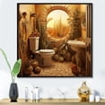 thumbnail image 1 of Designart "Desert Oasis Dry Toilet" Bath & Laundry Floater Framed Wall Art Living Room, 1 of 7