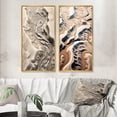 thumbnail image 1 of Designart "Desert Oasis Rivers among Eternal Dunes III" Desert Framed Wall Art Set Of 2 - Global White Framed Wall Art Set Of 2, 1 of 6