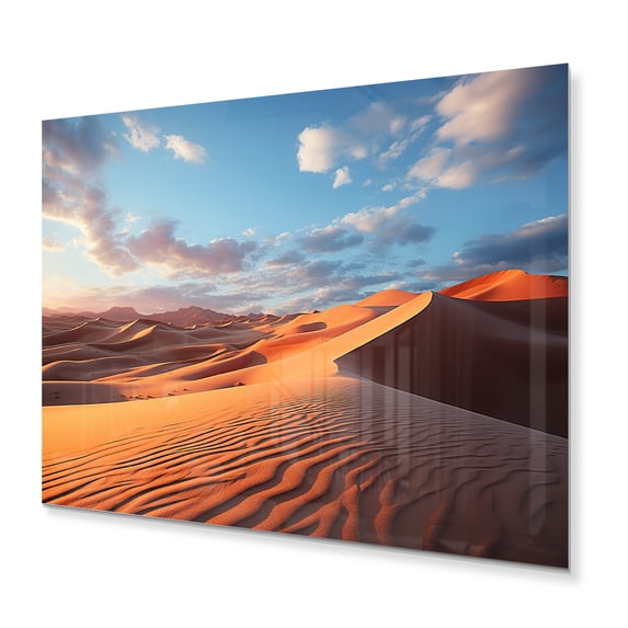 Designart "Desert Sands against the Blue USA Sky" Landscapes Metal Wall Art Prints