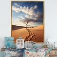 thumbnail image 1 of Designart "Desert Serenity In silence I" Landscape & Nature Floater Framed Canvas Art Print, 1 of 7