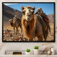 thumbnail image 1 of Designart "Desert Wanderer Camel II" Animals Floater Framed Canvas Art Print, 1 of 7
