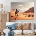 thumbnail image 1 of Designart "Desert Wanderer Camel III" Animals Wall Art Print, 1 of 5
