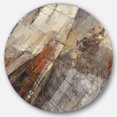 thumbnail image 1 of Designart 'Designart 'Fire and Ice Minerals III' Geometric Metal Circle Wall Art, 1 of 5