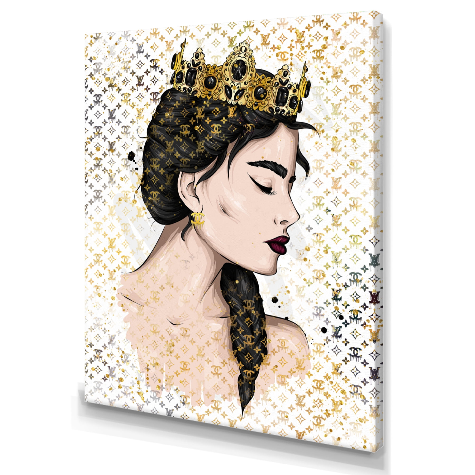 Designart Designer Female Royalty II Canvas Wall Art