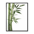 thumbnail image 1 of Designart 'Detail of Dark Green Bamboo and Leaves I' Traditional Framed Canvas Wall Art Print, 1 of 5