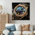 thumbnail image 1 of Designart "Diamond Dusk Luxury Watch painting I" Fashion Wall Art Living Room, 1 of 5