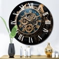 thumbnail image 1 of Designart "Diamond Dusk Luxury Watch painting V" Fashion Oversized Wall Clock, 1 of 5
