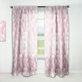 thumbnail image 1 of Designart 'Diamond Retro Pattern VI' Mid-Century Modern Curtain Panel, 1 of 5