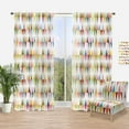thumbnail image 1 of Designart 'Diamond Retro Pattern XI' Mid-Century Modern Curtain Panel, 1 of 4