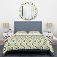 thumbnail image 1 of Designart 'Diamond Retro V' Mid-Century Modern Duvet Cover Set, 1 of 4