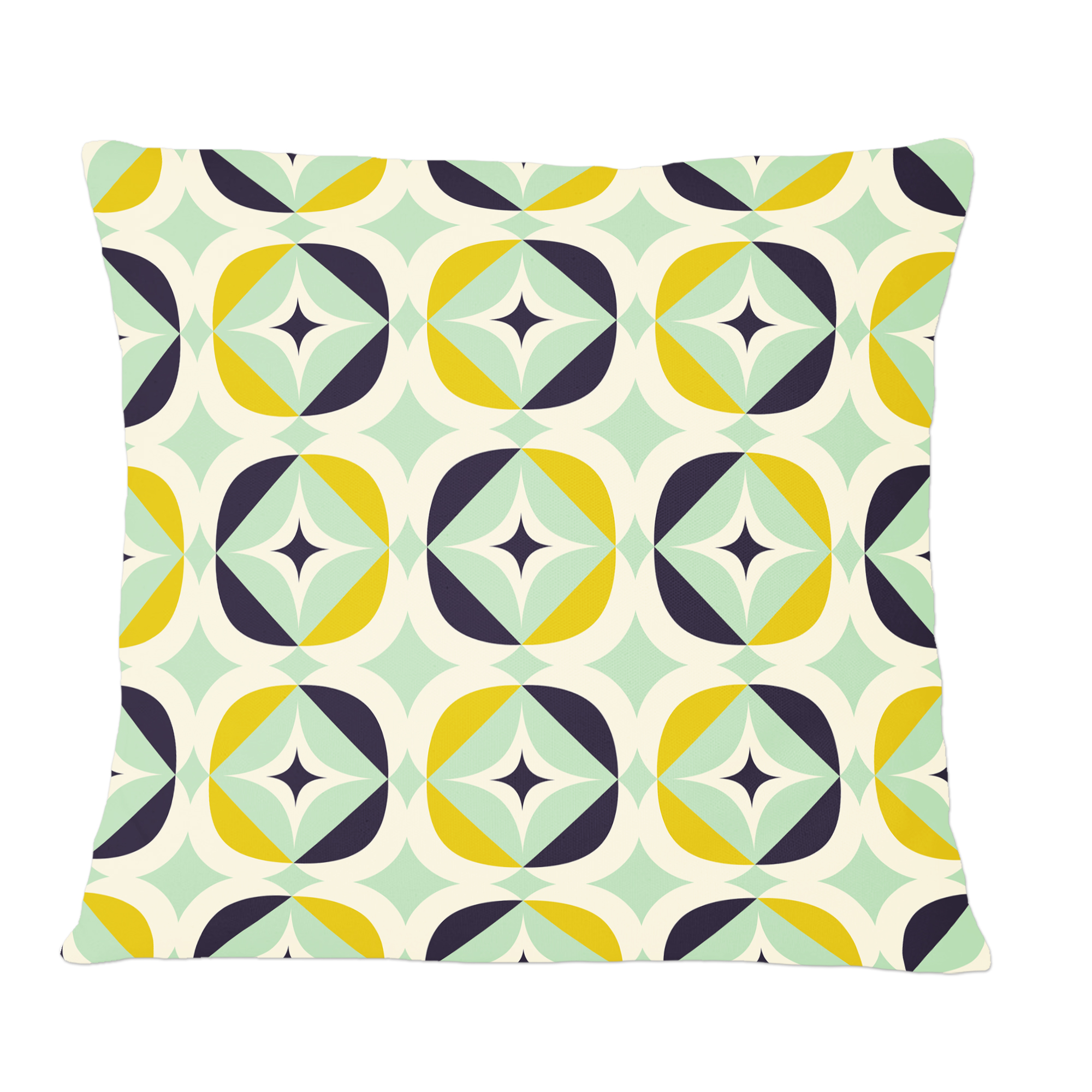 Designart Diamond Retro V' Mid-Century Modern Throw Pillow - 12x20