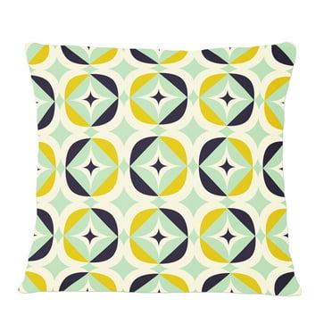 Designart Diamond Retro V' Mid-Century Modern Throw Pillow - 12x20