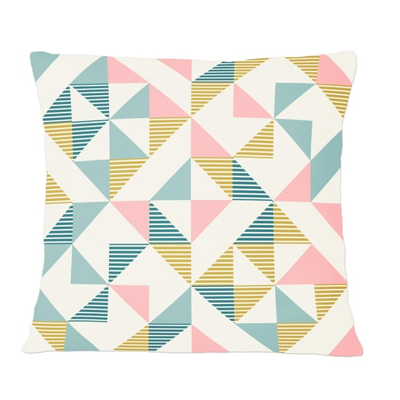 Designart Diamond Retro XI' Mid-Century Modern Throw Pillow - 12x20