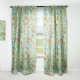 thumbnail image 1 of Designart 'Diet Green Protein Pattern' Traditional Curtain Panel, 1 of 4