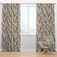 thumbnail image 1 of Designart 'Different Feather Pattern' Southwestern Blackout Curtain Panel, 1 of 4