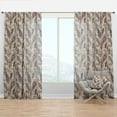 thumbnail image 1 of Designart 'Different Feather Pattern' Southwestern Curtain Panel, 1 of 4