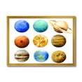 thumbnail image 1 of Designart 'Different Planets In Orbit' Modern Framed Art Print, 1 of 4