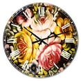 thumbnail image 1 of Designart 'Digital Flower Bouquet' Traditional wall clock, 1 of 3