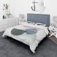 thumbnail image 1 of Designart 'Distressed Dream I' Geometric Duvet Cover Set, 1 of 4