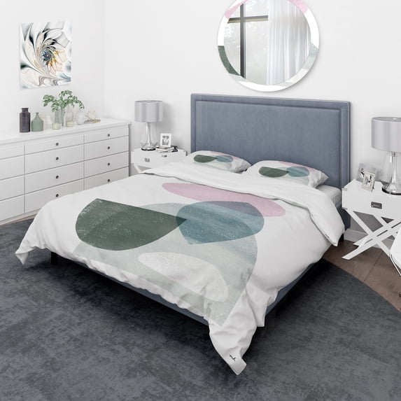 Designart 'Distressed Dream I' Geometric Duvet Cover Set