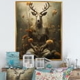 thumbnail image 1 of Designart "Divine Connection Folk Religion wall art II" Animals Floater Framed Canvas Wall Art, 1 of 7