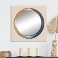 thumbnail image 1 of Designart "Divine Enigma Antique Alchemy Mandala V" Modern Geometric Square Mirror For Wall Decor - Large Gold Square Mirror Printed Wall Decor - Modern Square Living Room Mirror, 1 of 5