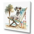 thumbnail image 1 of Designart Dog Lounging On The Beach With Sunglasses II Canvas Wall Art, 1 of 5