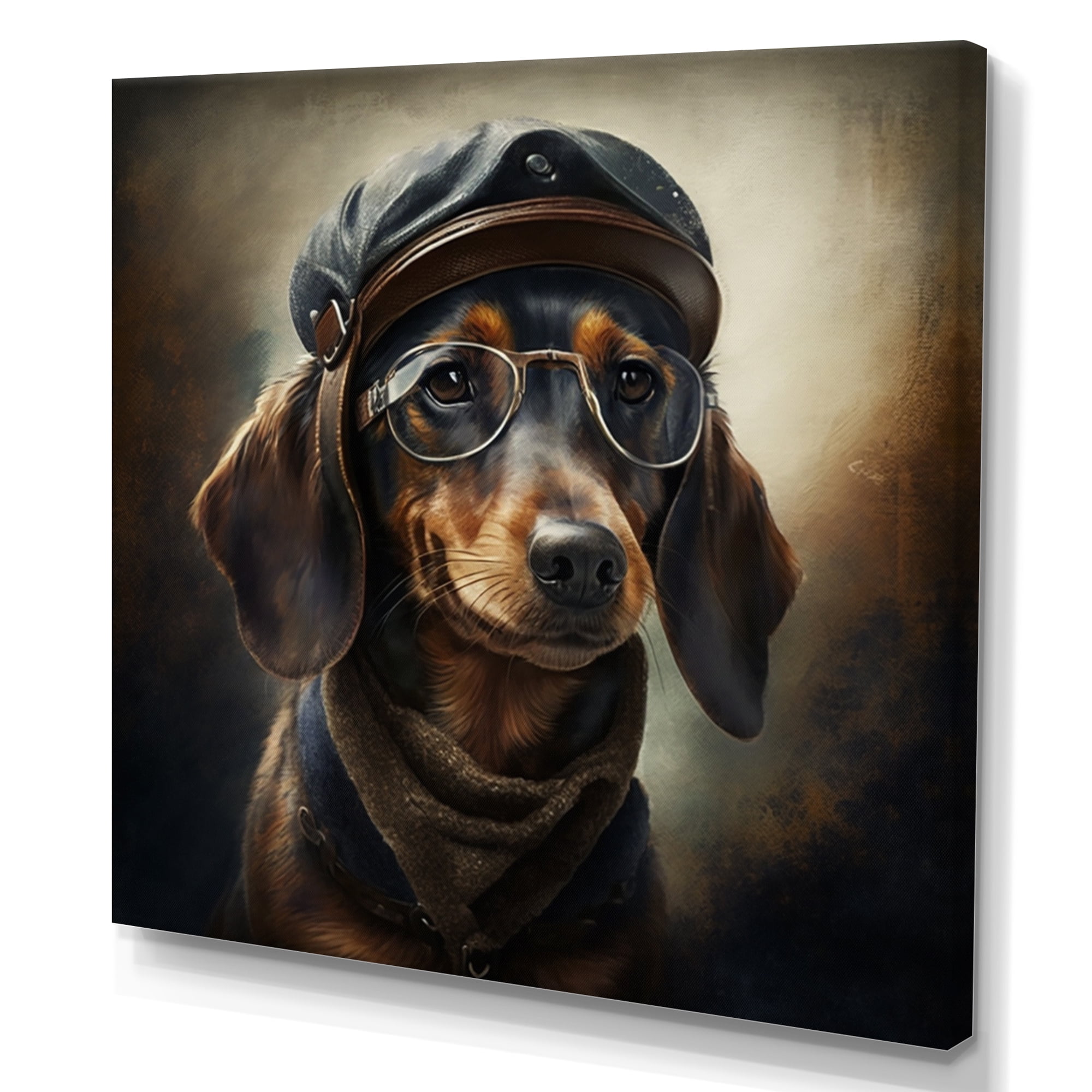 Designart Dog Portrait Canvas Wall Art