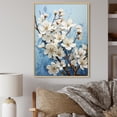 thumbnail image 1 of Designart "Dogwood Field Pointillism composition VI" Floral & Botanical Floater Framed Wall Decor, 1 of 7