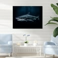 thumbnail image 1 of Designart "Domain Of The Tiger Shark II" Shark Canvas Prints, 1 of 7