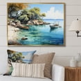 thumbnail image 1 of Designart "Dominican Calm Bay I" Nautical & Beach Floater Framed Canvas Print, 1 of 7