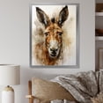 thumbnail image 1 of Designart "Donkey Portrait with Country Charm I" Animals Framed Wall Art - Traditional Brown Donkey Living Room Framed Canvas Art, 1 of 6