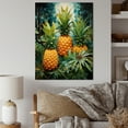 thumbnail image 1 of Designart "Dotted Pineapples in the Tropics I" Farmhouse Canvas Print, 1 of 5