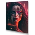 thumbnail image 1 of Designart Double Exposure Woman Portrait Sci-Fi II Canvas Wall Art, 1 of 5